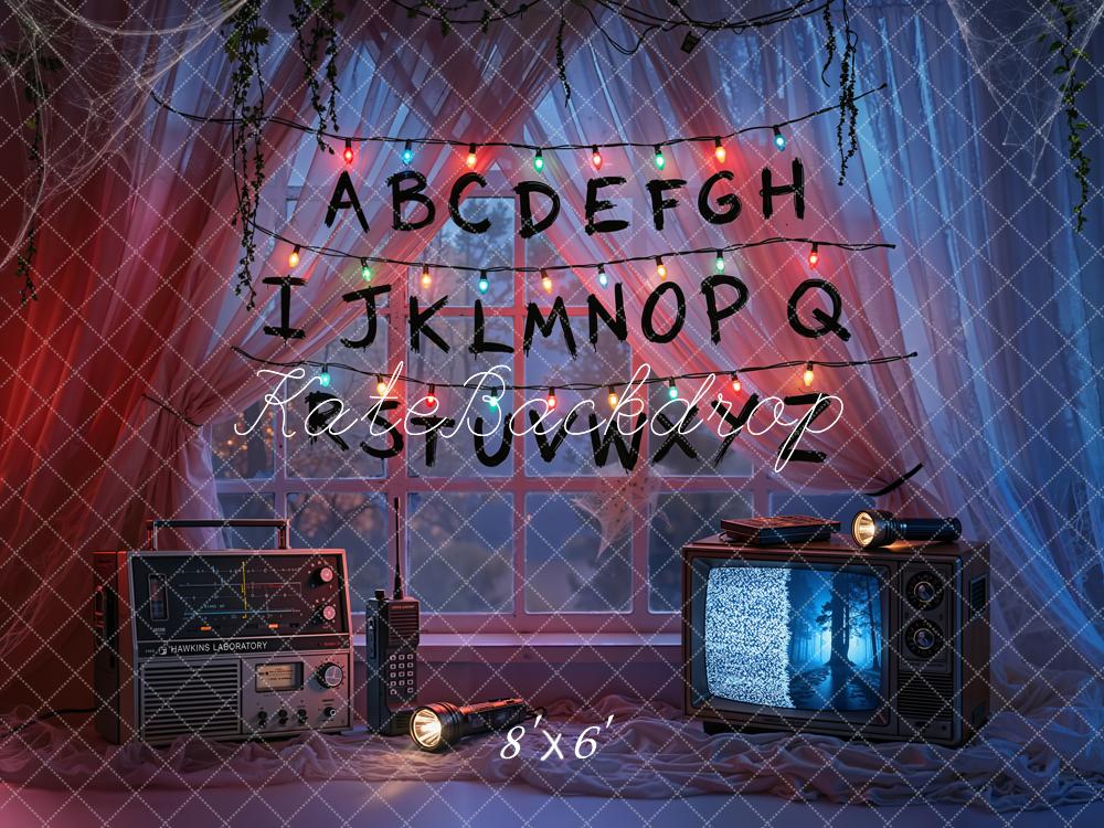 Kate Alphabet Fairy Lights Radio Television Backdrop Designed by Emetselch - Image 4