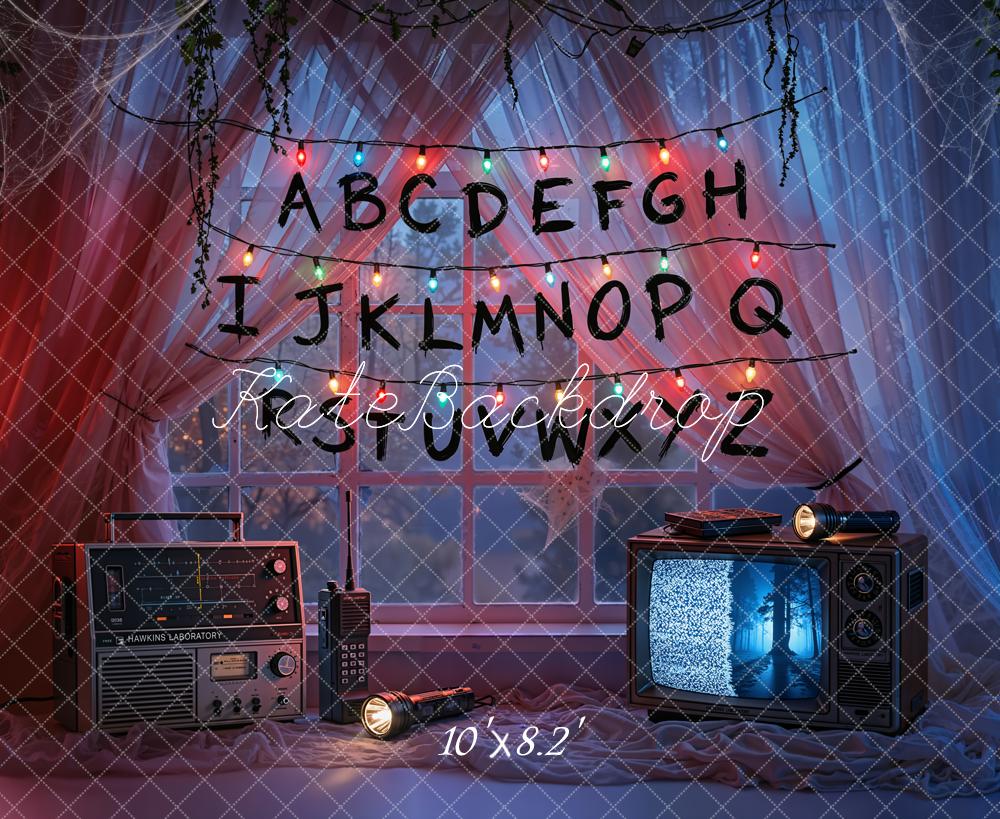 Kate Alphabet Fairy Lights Radio Television Backdrop Designed by Emetselch - Image 7