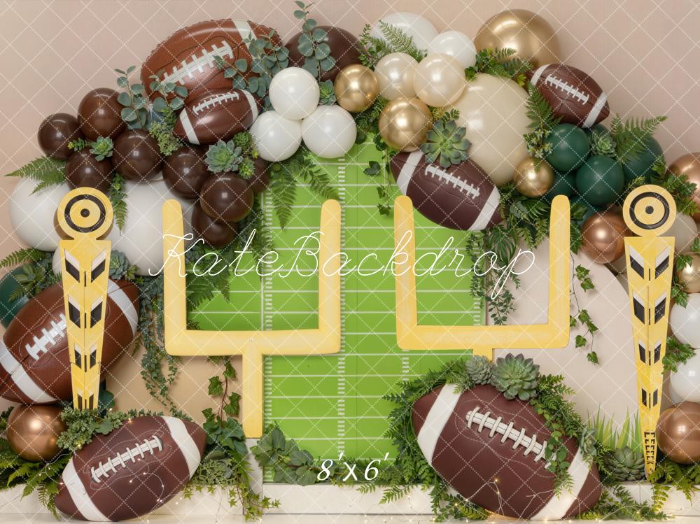 Kate Football Field Goal Balloons Backdrop Designed by Chain Photography - Image 3