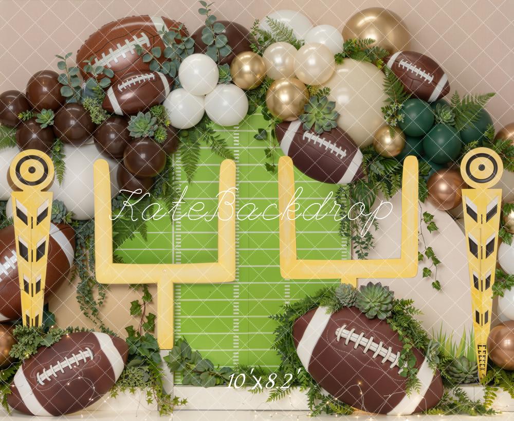 Kate Football Field Goal Balloons Backdrop Designed by Chain Photography - Image 6