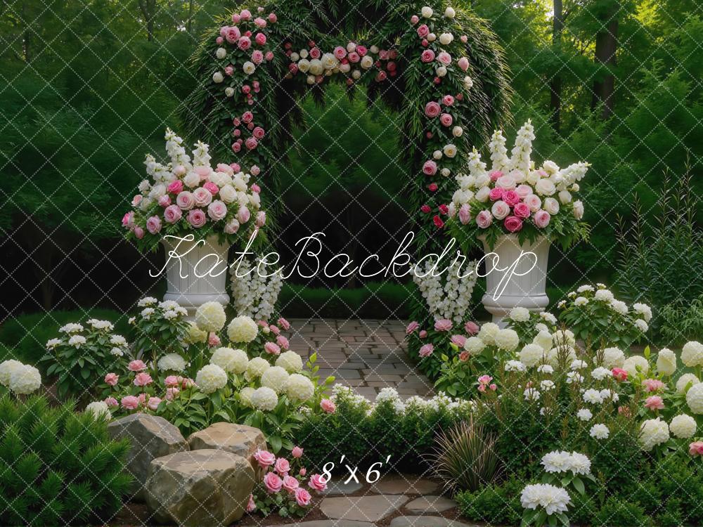 Kate Spring Arch Garden Pathway Backdrop Designed by Mini MakeBelieve - Image 3