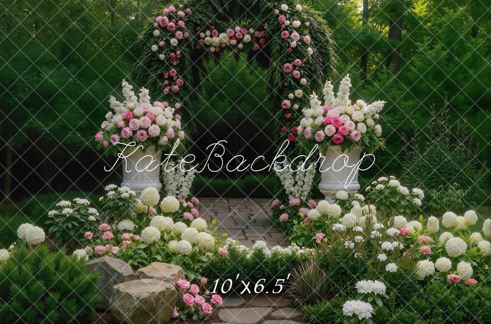 Kate Spring Arch Garden Pathway Backdrop Designed by Mini MakeBelieve - Image 4