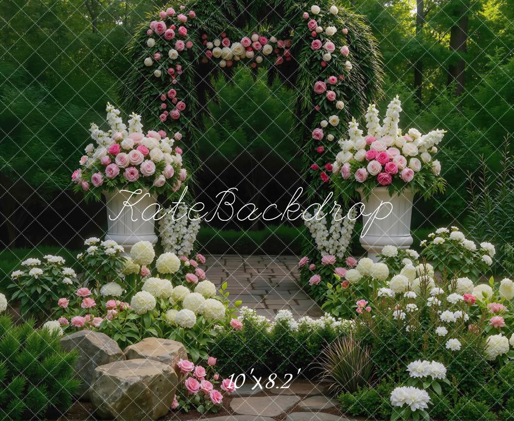 Kate Spring Arch Garden Pathway Backdrop Designed by Mini MakeBelieve - Image 6