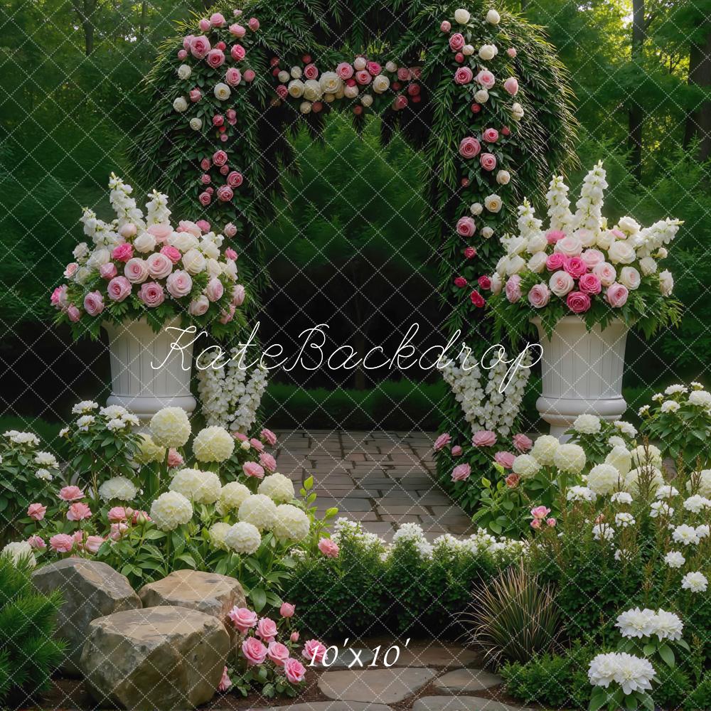 Kate Spring Arch Garden Pathway Backdrop Designed by Mini MakeBelieve - Image 7