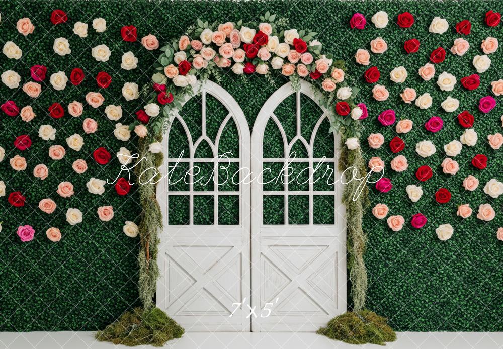 Kate Spring Greenery Arch Wall Windows Backdrop Designed by Patty Robert