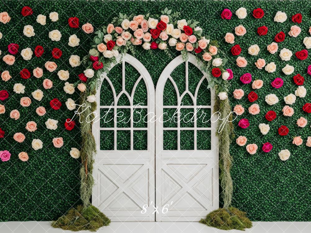 Kate Spring Greenery Arch Wall Windows Backdrop Designed by Patty Robert - Image 3