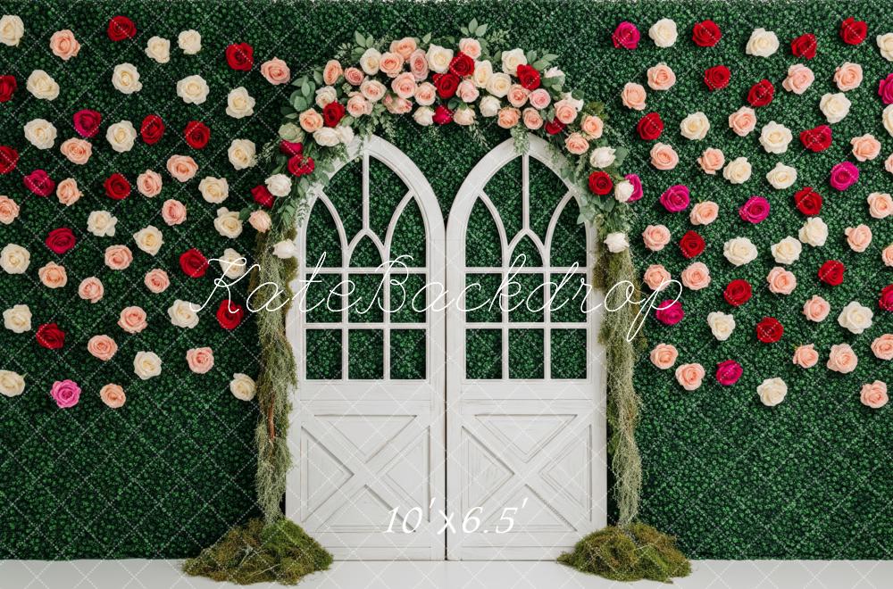 Kate Spring Greenery Arch Wall Windows Backdrop Designed by Patty Robert - Image 4