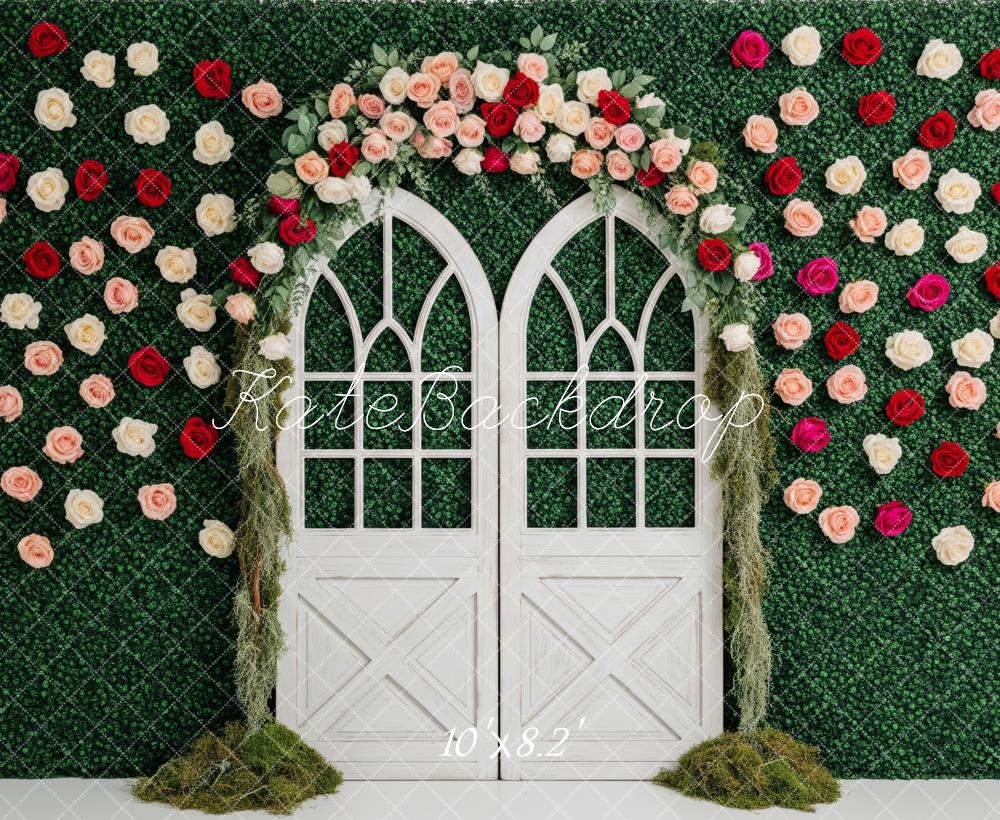Kate Spring Greenery Arch Wall Windows Backdrop Designed by Patty Robert - Image 6