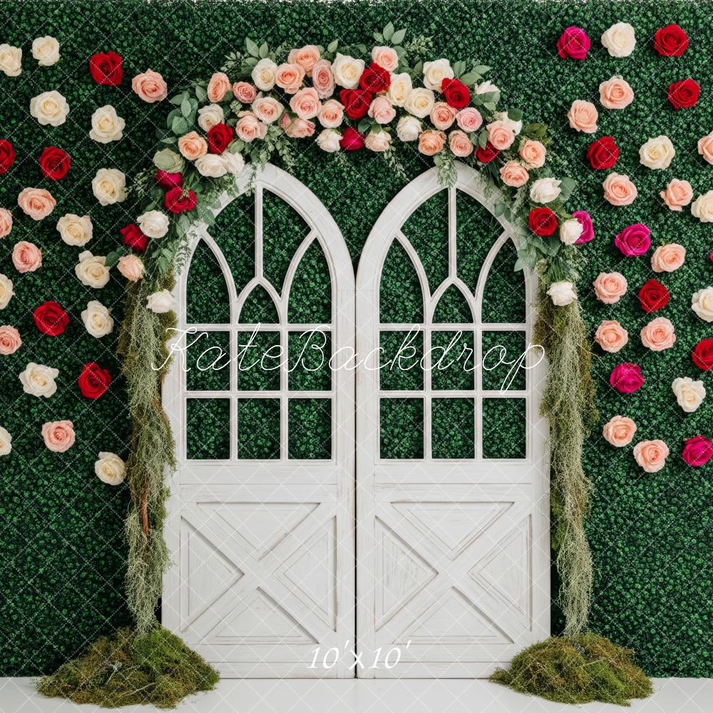 Kate Spring Greenery Arch Wall Windows Backdrop Designed by Patty Robert - Image 7