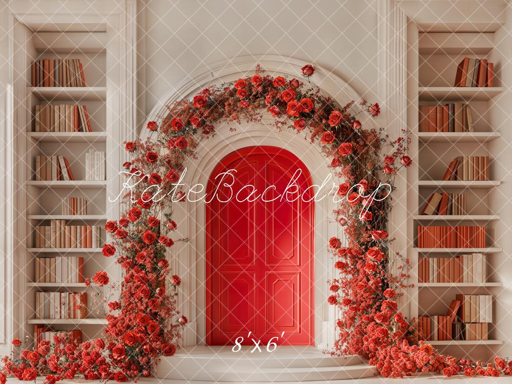 Kate Arch Rose Bookshelf Backdrop Designed by Chain Photography - Image 4