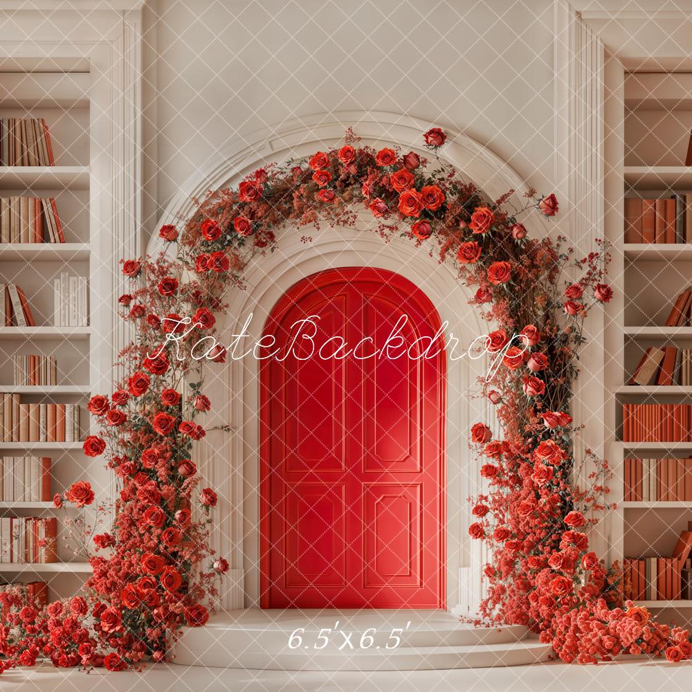 Kate Arch Rose Bookshelf Backdrop Designed by Chain Photography - Image 5