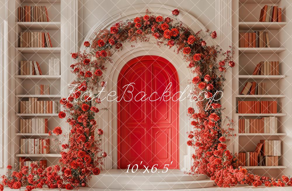 Kate Arch Rose Bookshelf Backdrop Designed by Chain Photography - Image 6