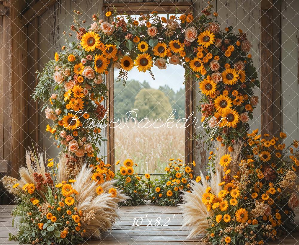 Kate Arch Sunflowers Pampas Grass Backdrop Designed by Mini MakeBelieve - Image 6
