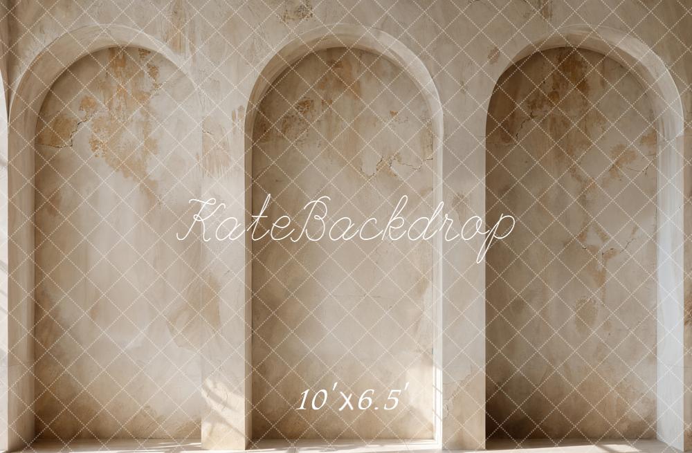 Kate Arched Niches Vintage Wall Fleece Backdrop Designed by Emetselch - Image 2