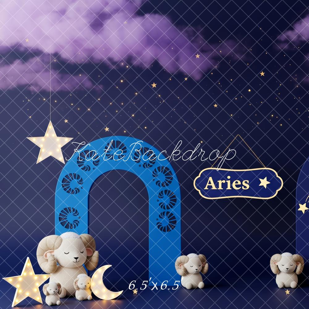 Kate Aries Star Arch Sheep Night Backdrop Designed by Patty Robert - Image 2