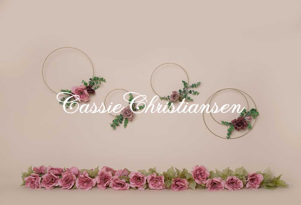 Kate Art Color Garland Rose Flower Children Backdrop Designed by Cassie Christiansen - Image 3