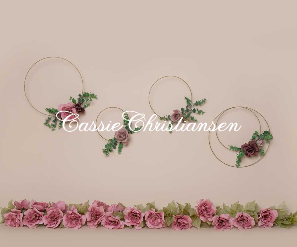Kate Art Color Garland Rose Flower Children Backdrop Designed by Cassie Christiansen - Image 5