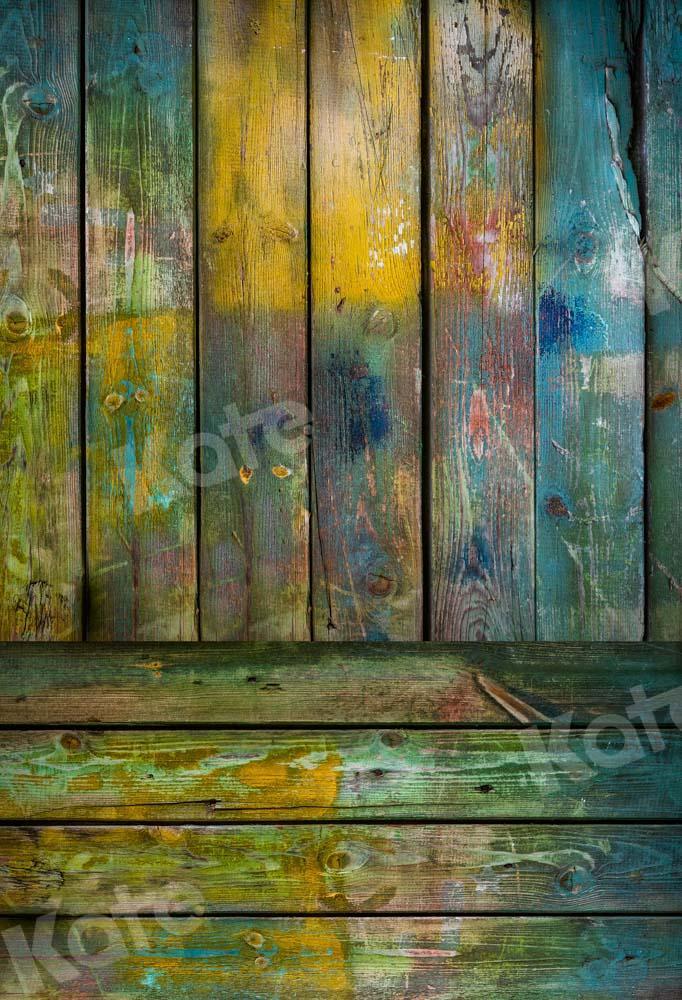Kate Art Old Wood Plank Texture Backdrop for photography - Image 2