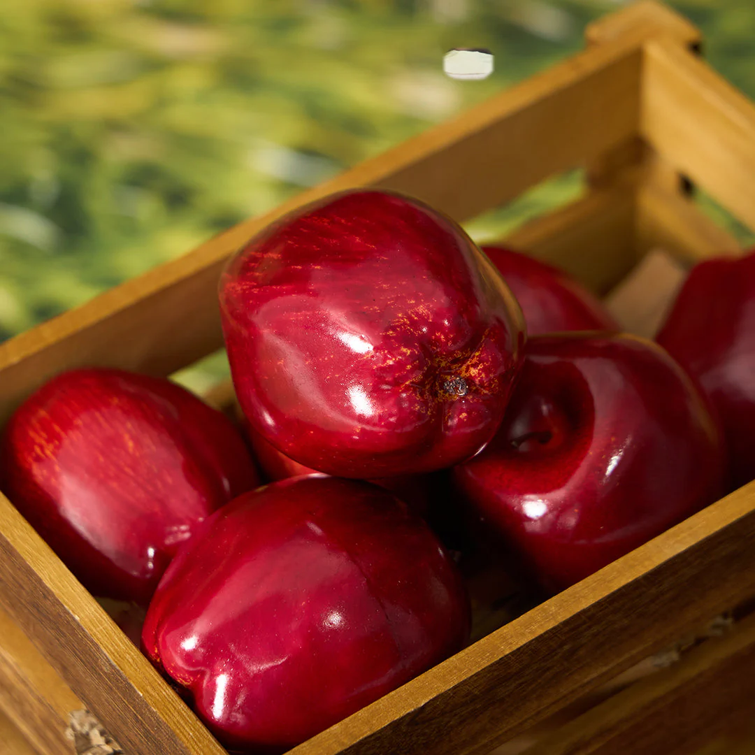 Kate 10pcs Artificial Red Delicious Apples(D ≈ 2.76" H ≈ 4.33") for Photography - Image 2