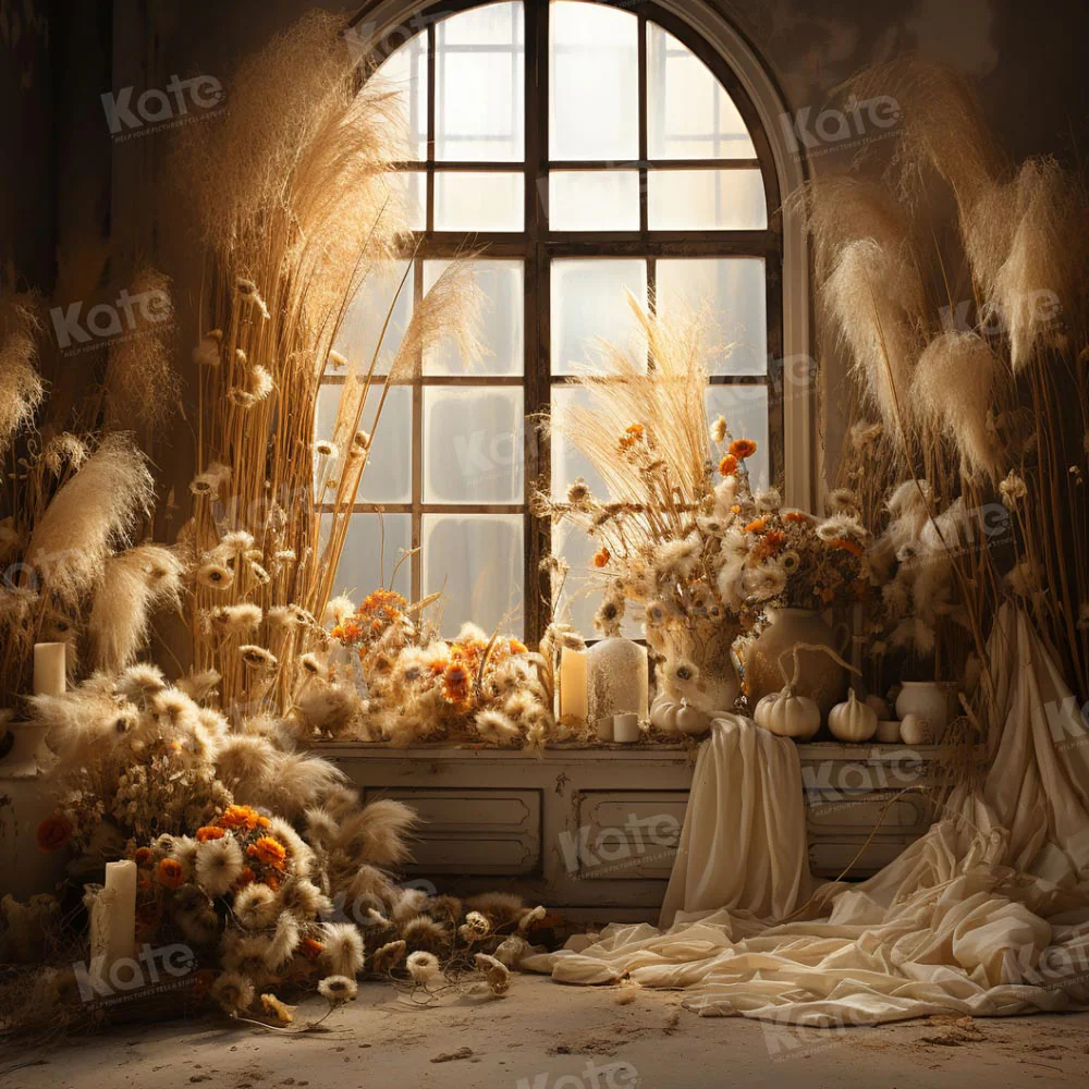 Kate Autumn Boho Room Window Backdrop for Photography - Image 2