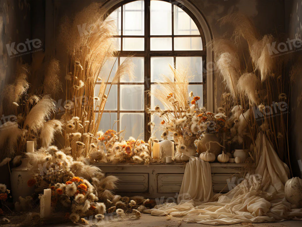 Kate Autumn Boho Room Window Backdrop for Photography - Image 3