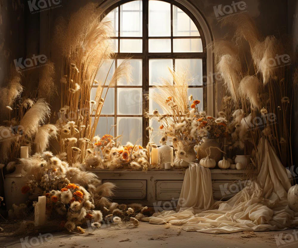 Kate Autumn Boho Room Window Backdrop for Photography - Image 4