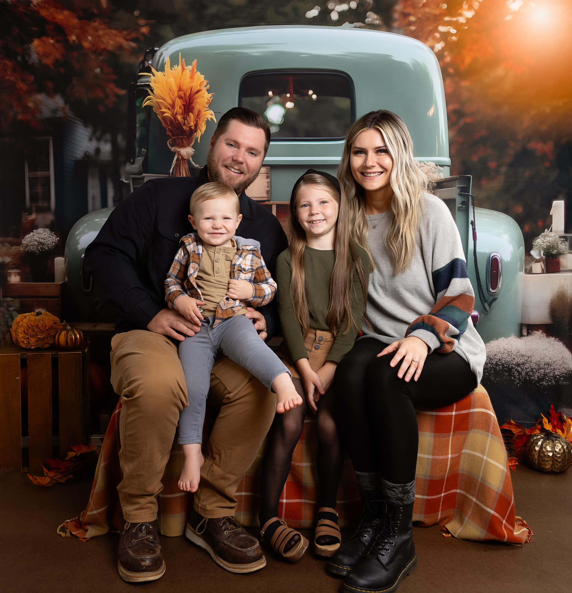 Kate Autumn Car Truck Backdrop for Photography - Image 6