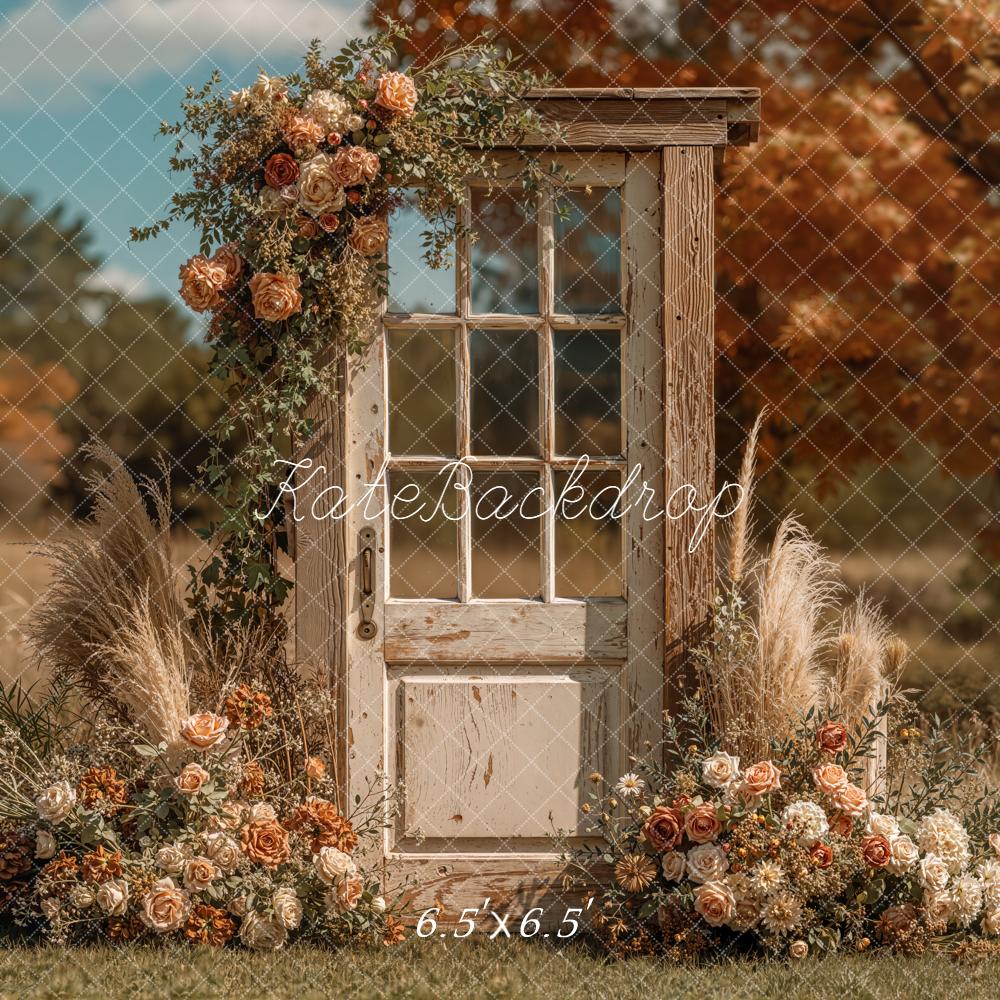 Kate Autumn Field Floral Door Backdrop Designed by Emetselch - Image 2