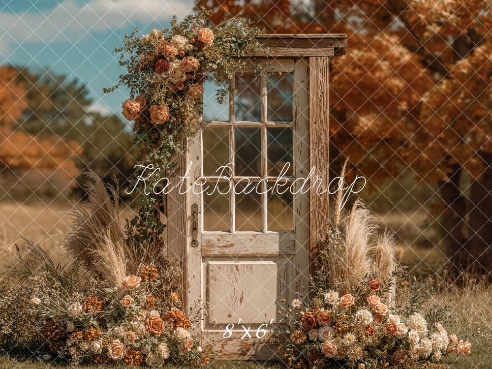 Kate Autumn Field Floral Door Backdrop Designed by Emetselch - Image 3
