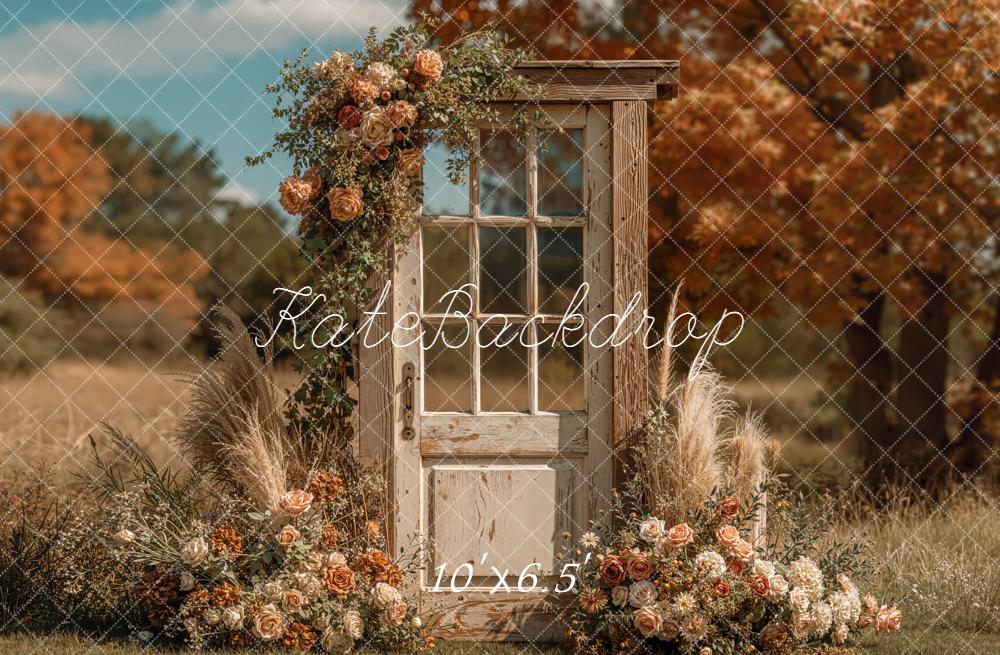 Kate Autumn Field Floral Door Backdrop Designed by Emetselch - Image 4