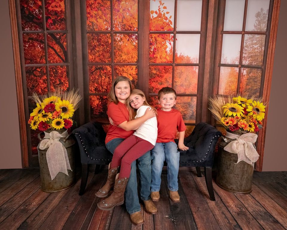Kate Autumn Fallen Leaves Backdrop Window for Photography - Image 4