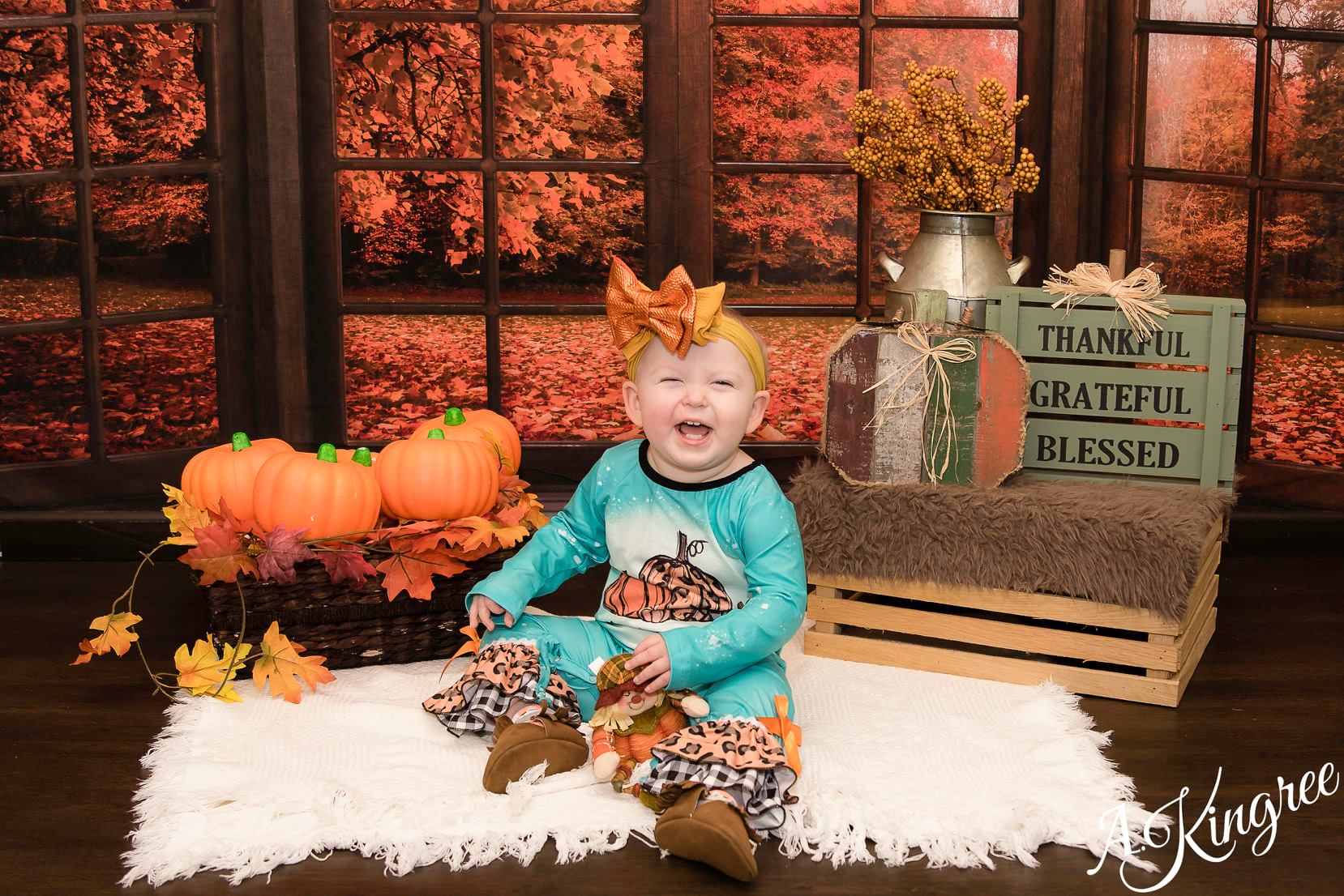 Kate Autumn Fallen Leaves Backdrop Window for Photography - Image 5