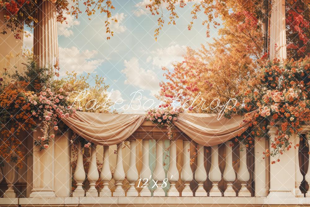 Kate Autumn Fine Art Flower Balcony Backdrop Designed by Emetselch - Image 7