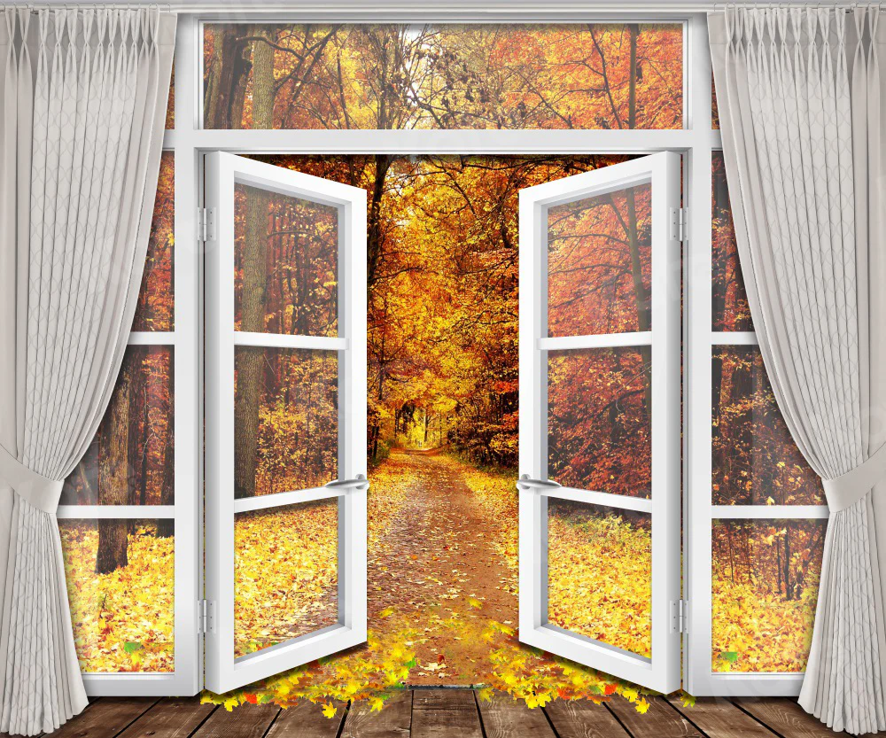 Kate Autumn Forest Door Backdrop for Photography - Image 3