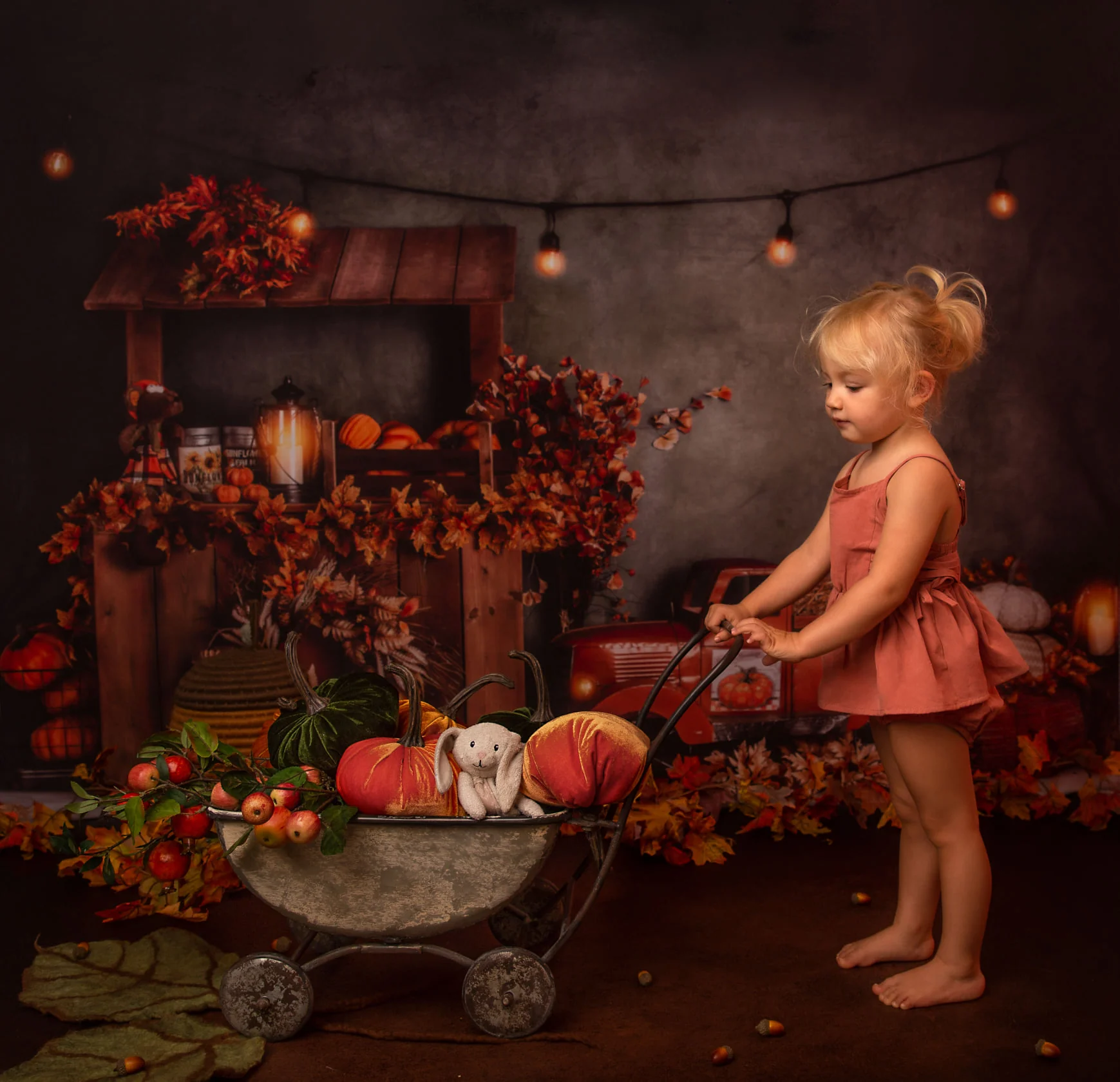 Kate Autumn Market With Truck Harvast Backdrop Designed By Rose Abbas