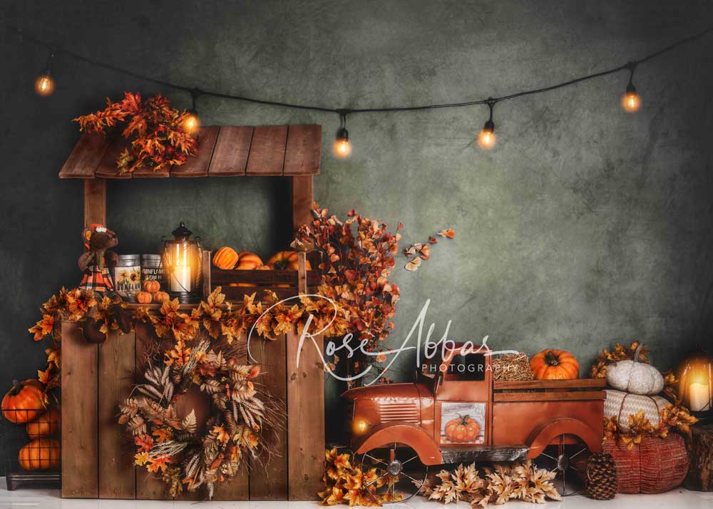 Kate Autumn Market With Truck Harvast Backdrop Designed By Rose Abbas - Image 2