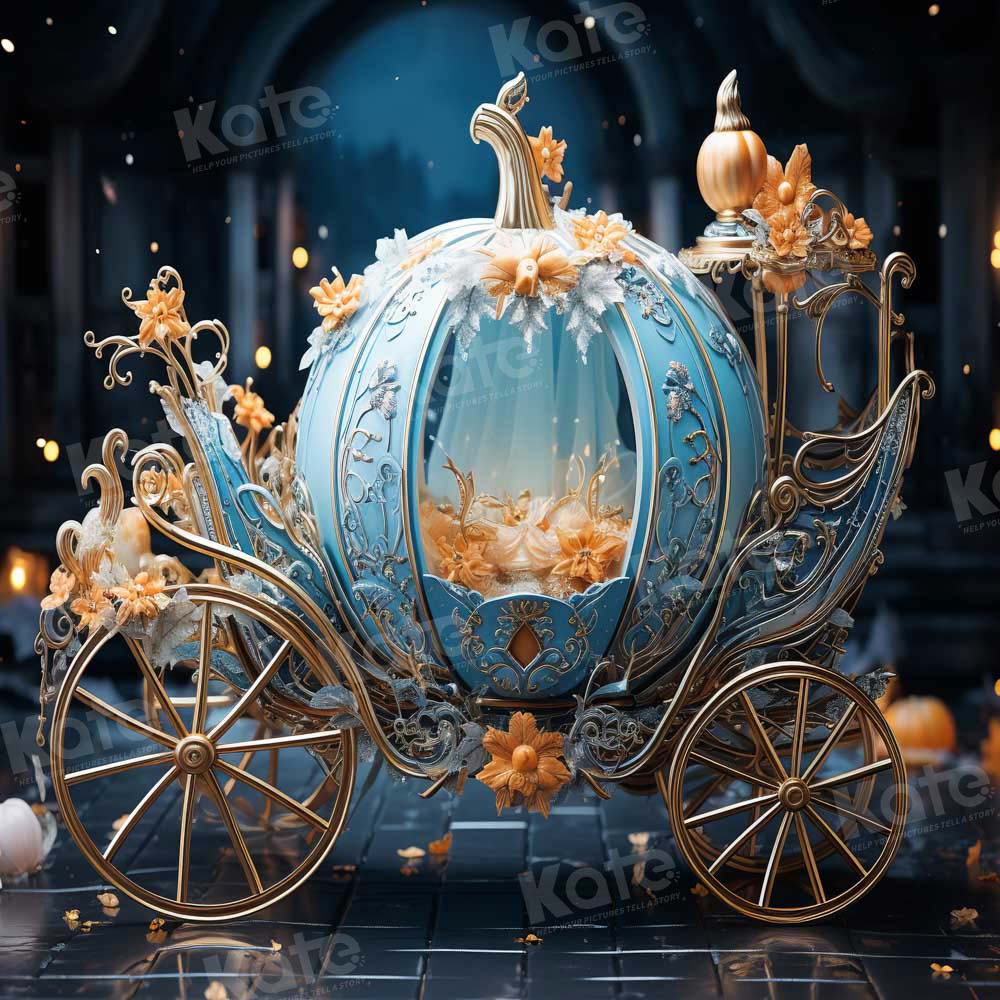 Kate Autumn Pumpkin Car Night Backdrop Designed by Chain Photography - Image 5