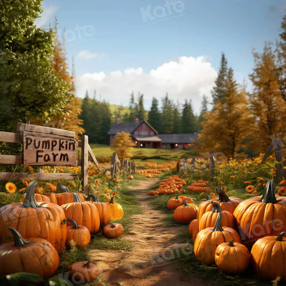 Kate Autumn Pumpkin Farm Backdrop Designed by Emetselch - Image 7