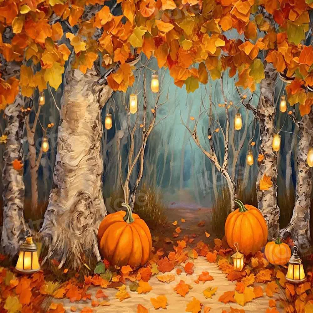 Kate Autumn Pumpkin Forest Backdrop Designed by Chain Photography - Image 2