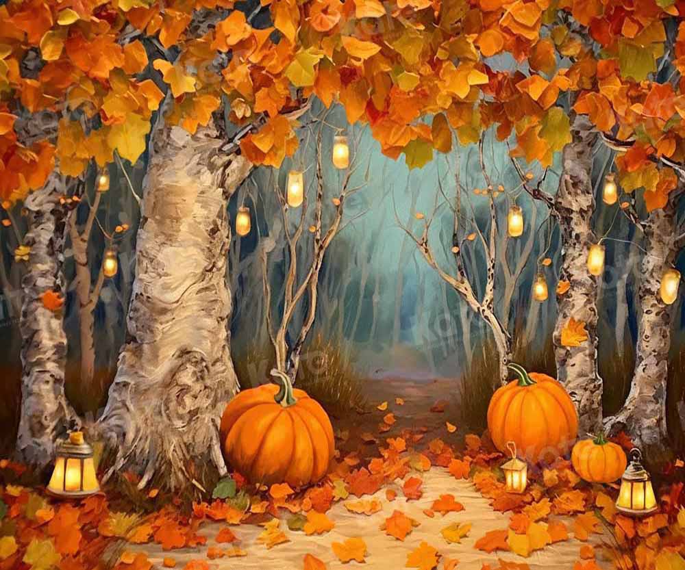 Kate Autumn Pumpkin Forest Backdrop Designed by Chain Photography - Image 3