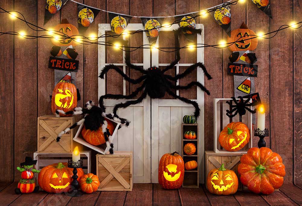 Kate Autumn Pumpkin Halloween Backdrop Designed by Emetselch - Image 2