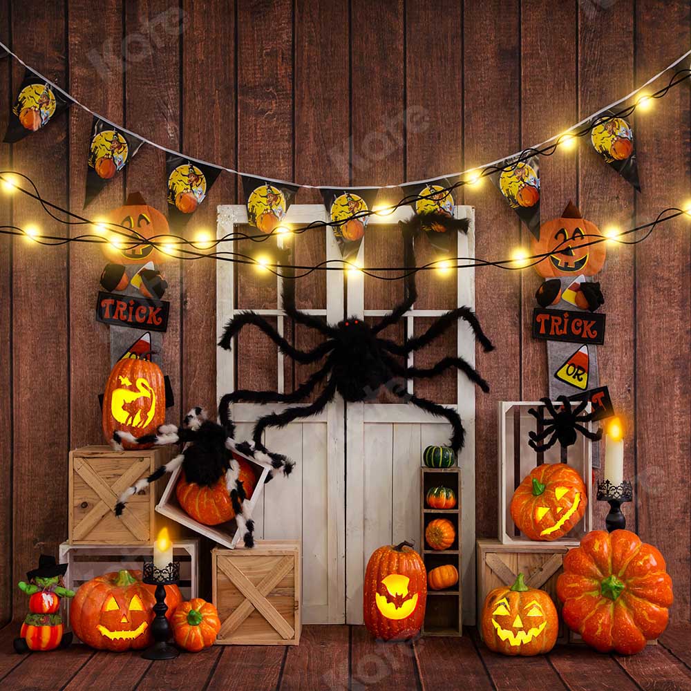 Kate Autumn Pumpkin Halloween Backdrop Designed by Emetselch - Image 4