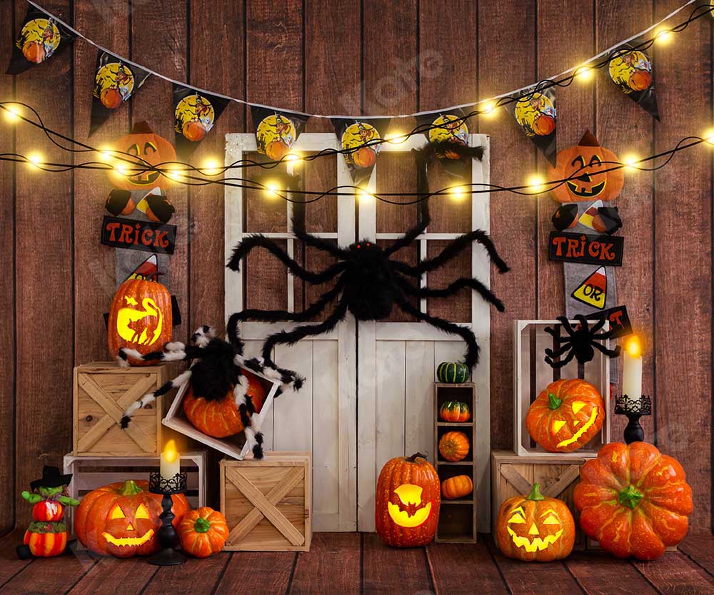 Kate Autumn Pumpkin Halloween Backdrop Designed by Emetselch - Image 5