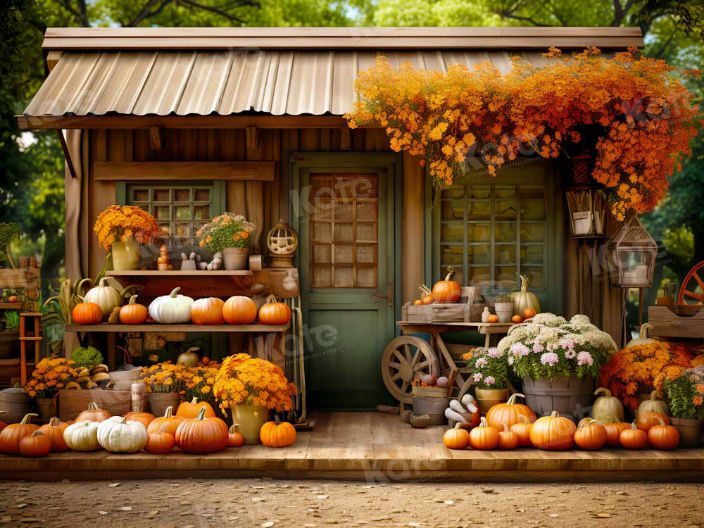 Kate Autumn Pumpkin Store Backdrop Designed by Emetselch - Image 6