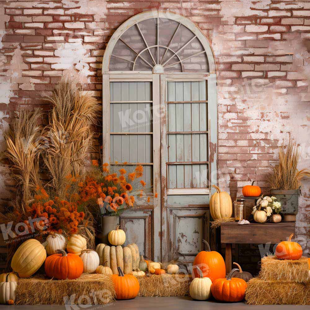 Kate Autumn Pumpkin Wall Backdrop Designed by Emetselch - Image 2