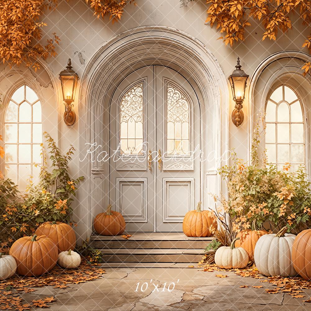 Kate Autumn Pumpkins Archway Lanterns Backdrop Designed by Emetselch - Image 7