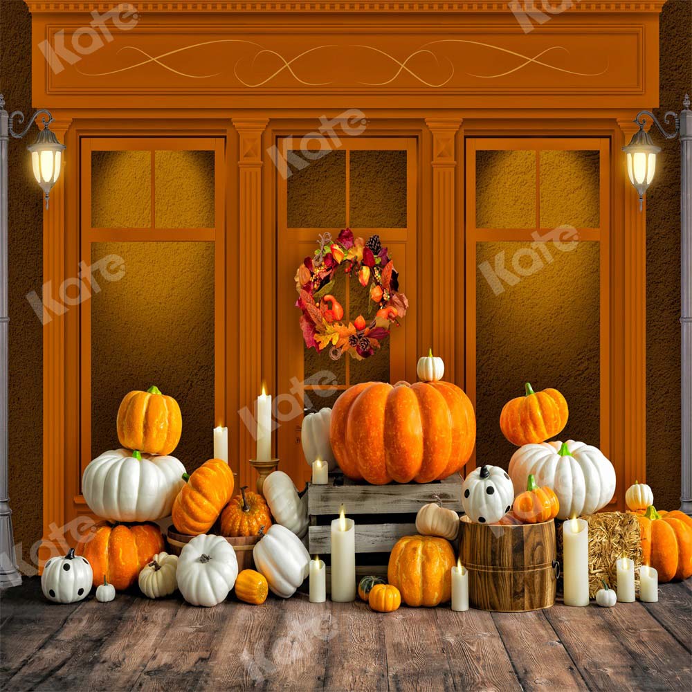 Kate Autumn Pumpkins Store Backdrop Designed by Emetselch - Image 2
