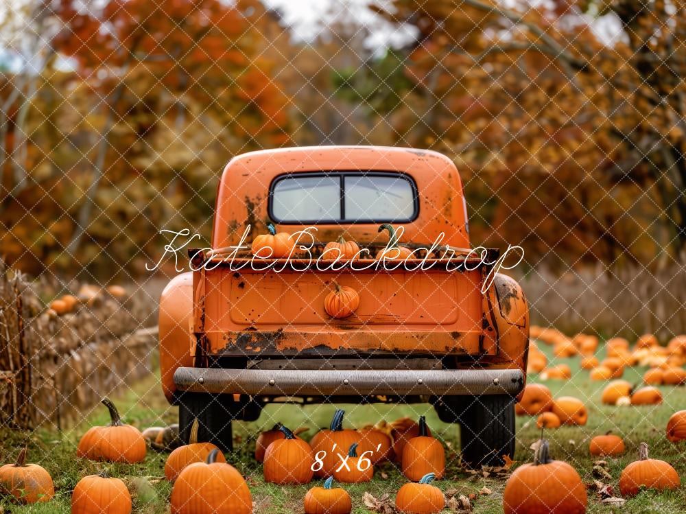Kate Autumn Truck Pumpkin Patch Backdrop Designed by Patty Robert - Image 3