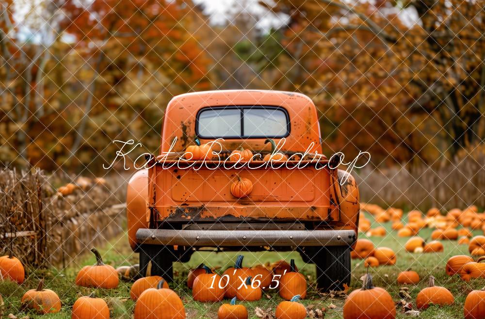 Kate Autumn Truck Pumpkin Patch Backdrop Designed by Patty Robert - Image 4