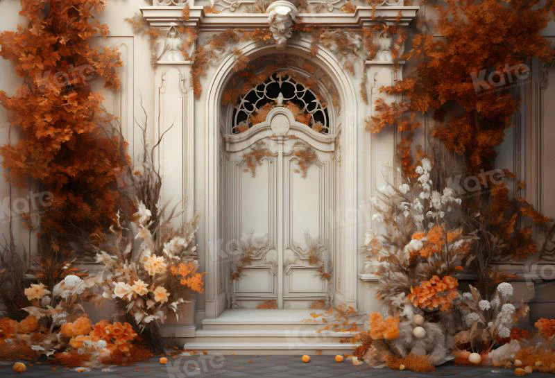 Kate Autumn White Door Backdrop for Photography - Image 2